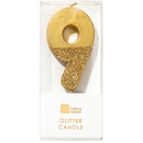 Gold Number 9 Candle