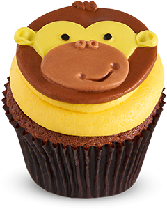 Monkey cupcake Chocolate