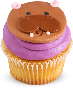 Hippo cupcake Vanilla