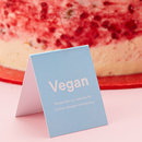 Vegan Dietary Place Card
